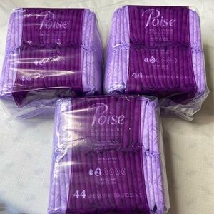 3 packs of poise daily liners size 2 long length 44 liners in each pack new